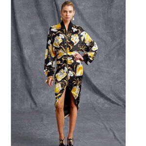 Moschino Couture Dress Spilled Perfume Bottle Print Dress mid NEW, 8 Women